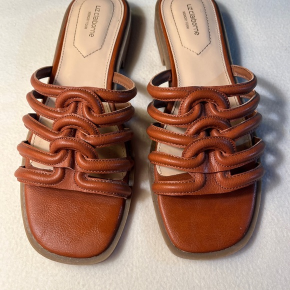 Liz Claiborne Shoes - Liz Claiborne Brown Sandals with Intricate Leather Straps